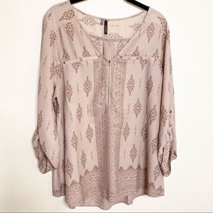 Maurice’s Aztec mauve top